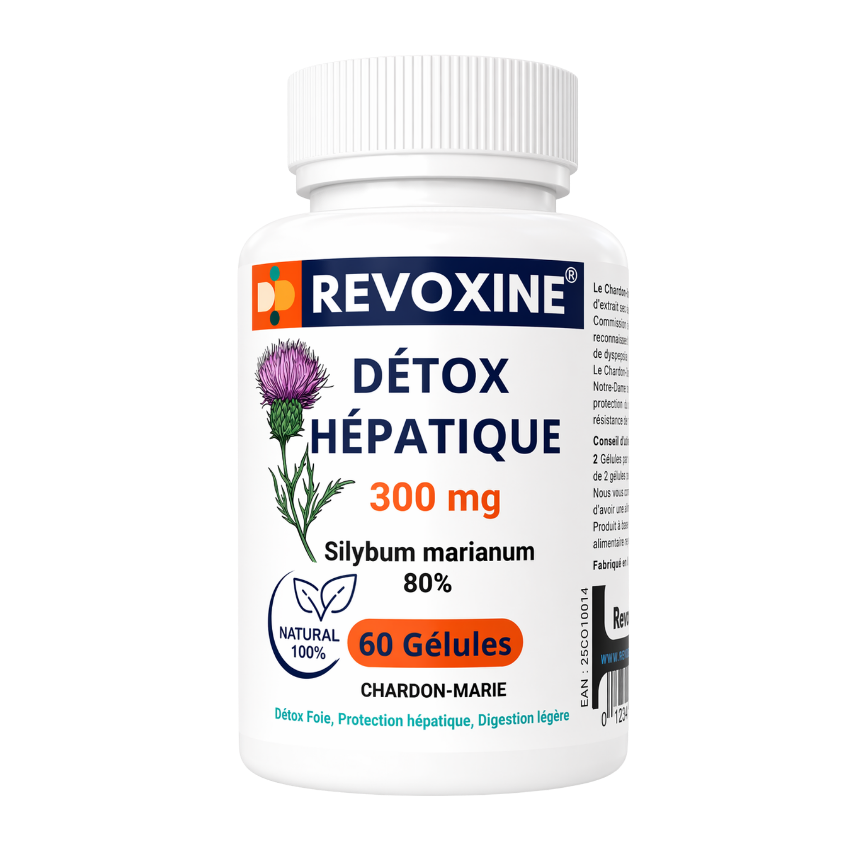 Détox Hépatique 300 mg 60 gélules
