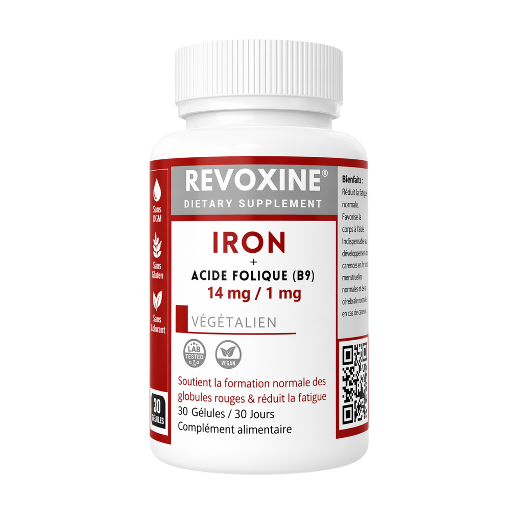 Fer 14 mg + Acide Folique (B9) 1 mg 30 comprimés