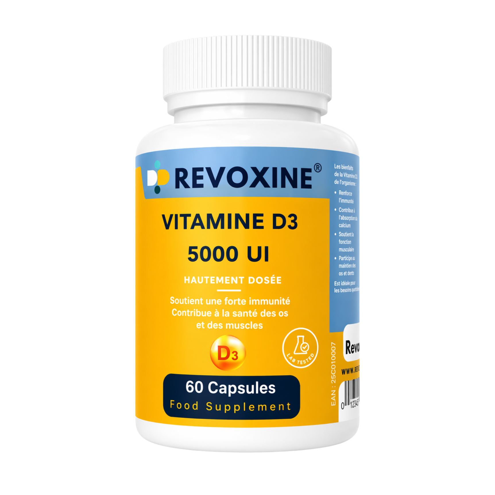 Vitamine D3 5000 UI – 60 Capsules