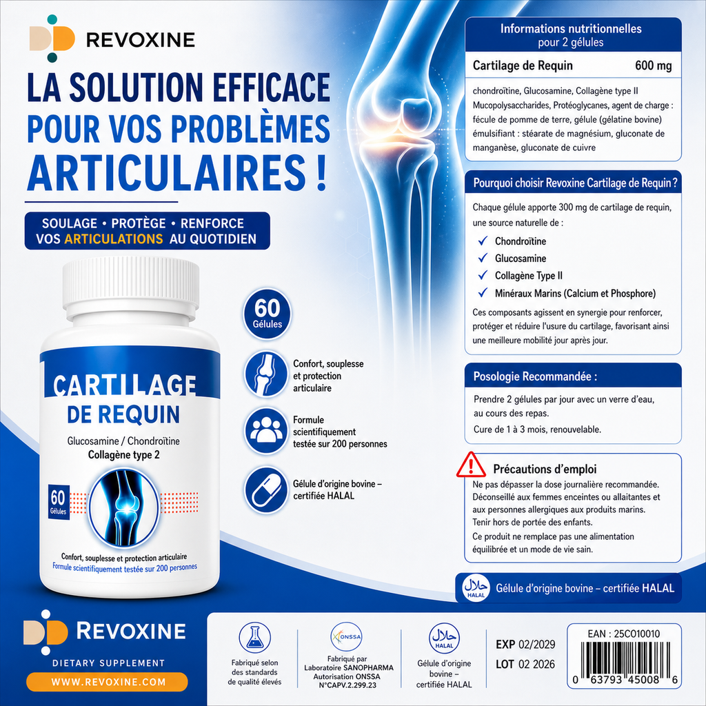 Cartilage de Requin – 60 Gélules