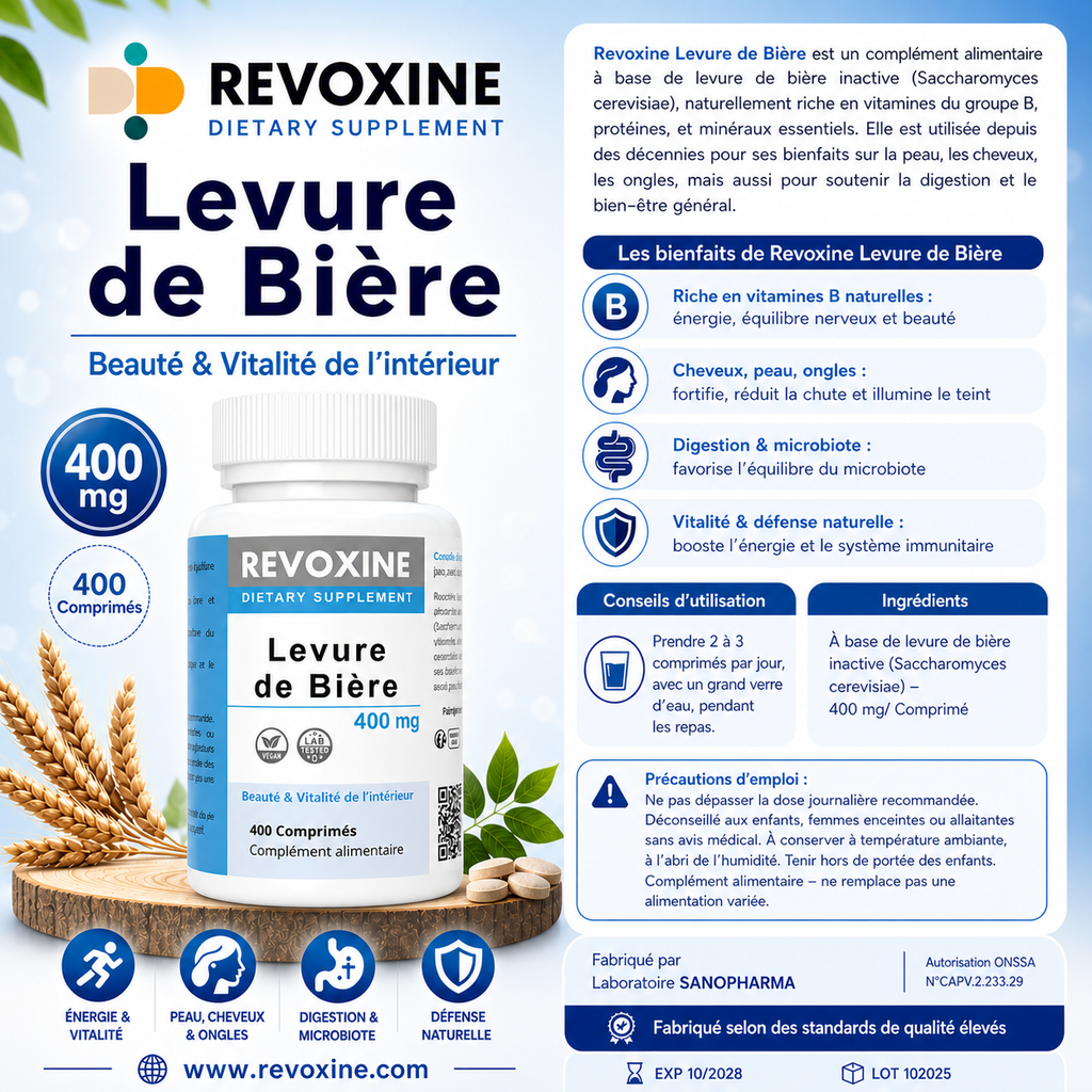 Levure de Bière 400 mg – 400 Comprimés