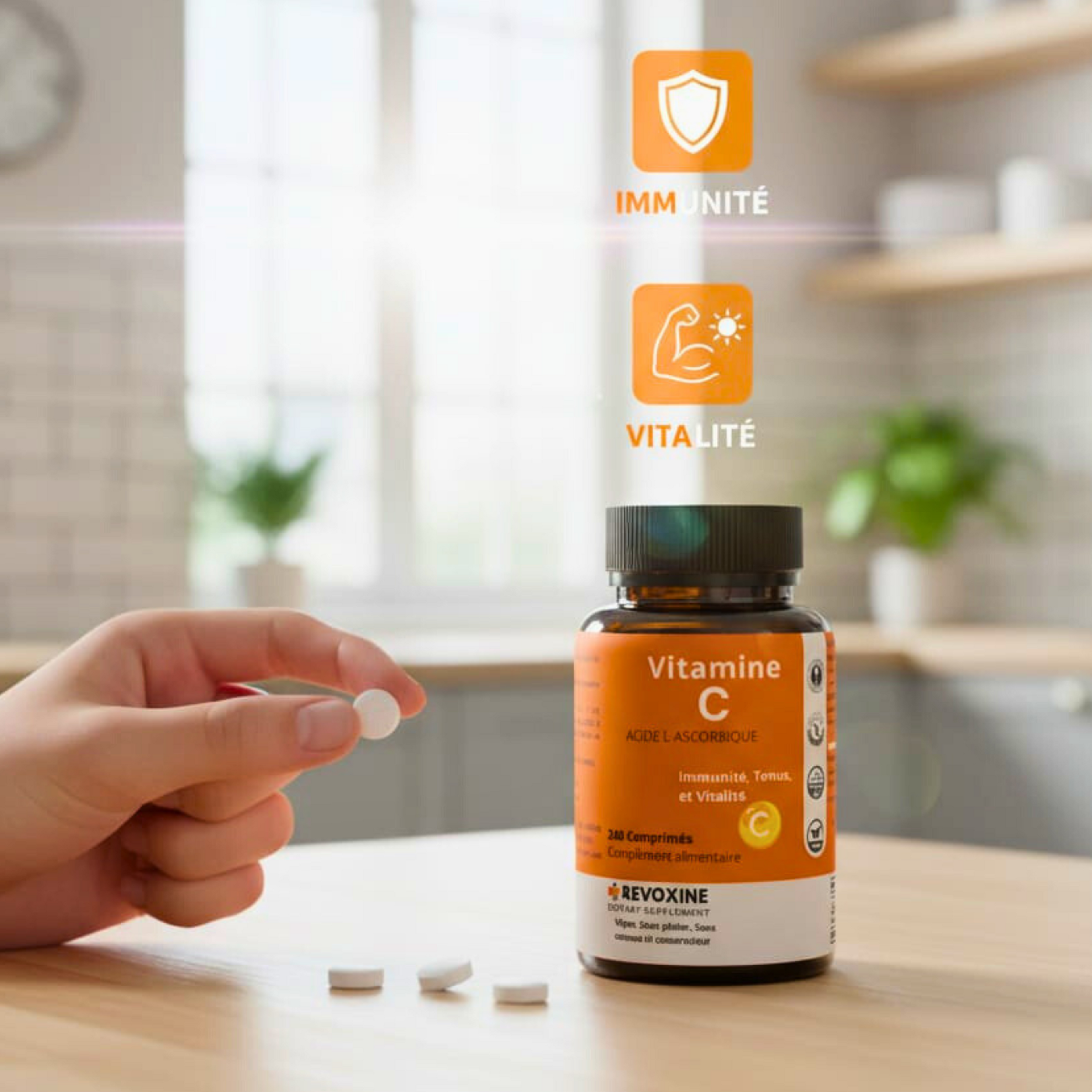 VITAMINE C  (ACIDE L-ASCORBIQUE)  1000 mg 240 Comprimés