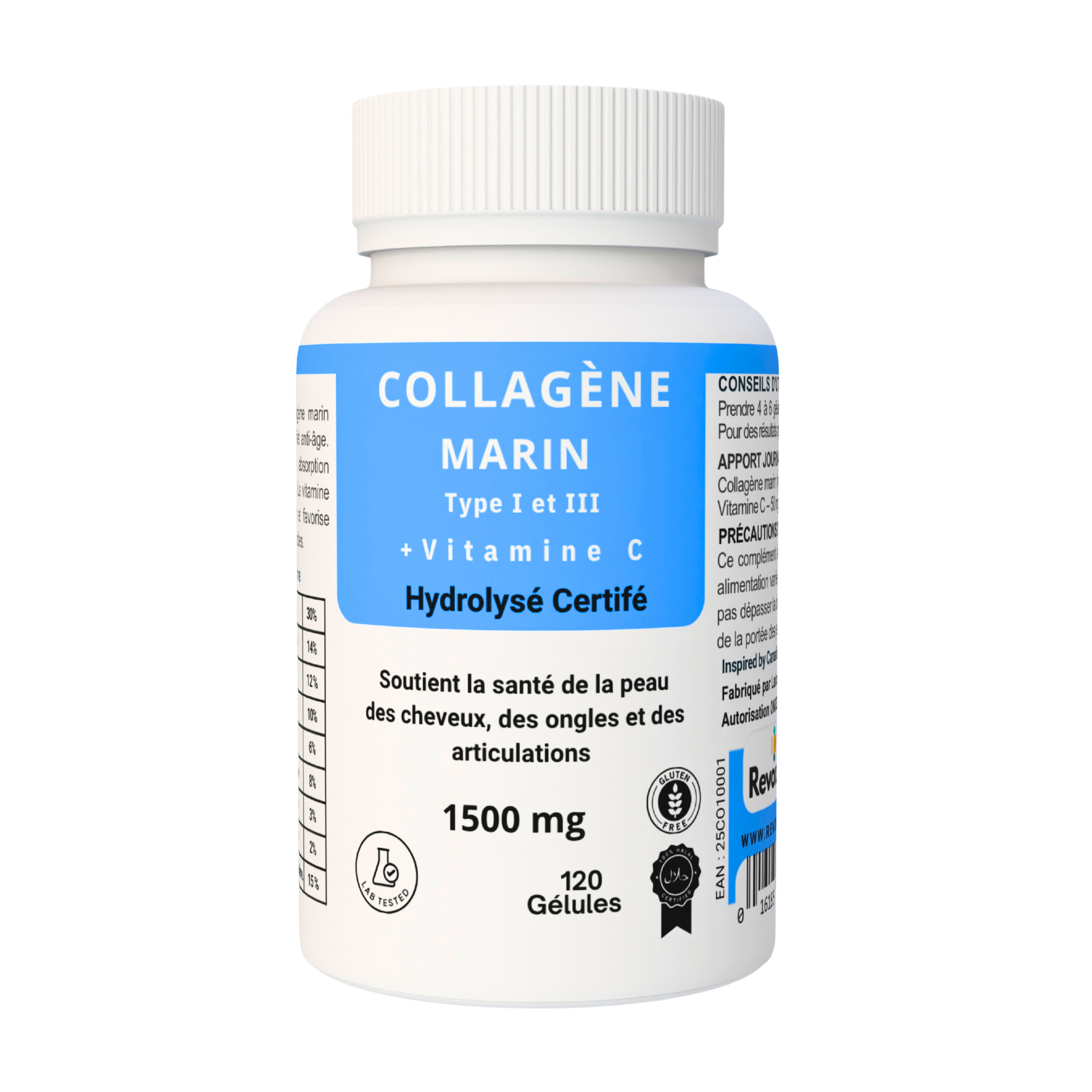 Collagène Marin & vitamine C – 120 Gélules
