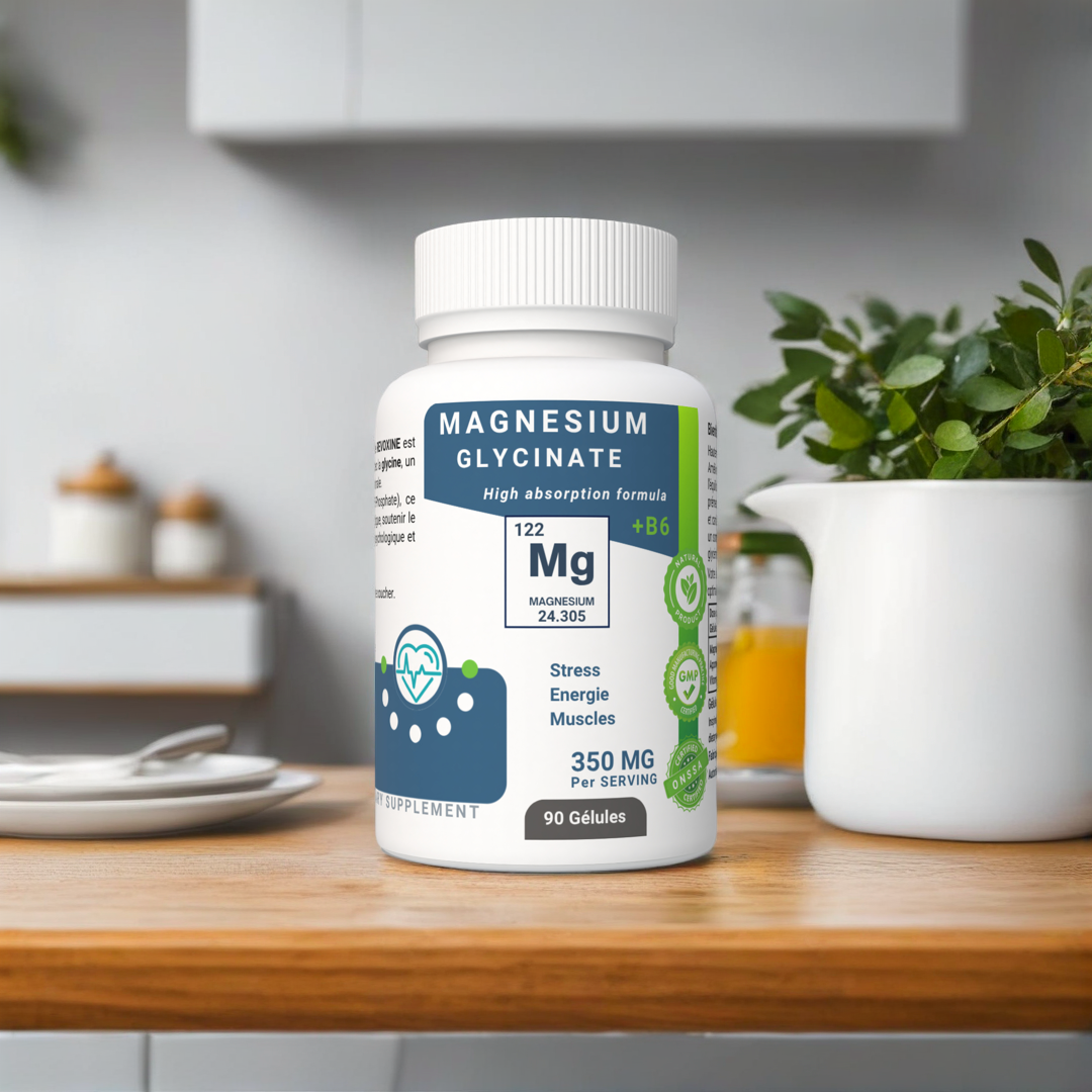 Magnésium Glycinate & Vitamine B6 90 gélules