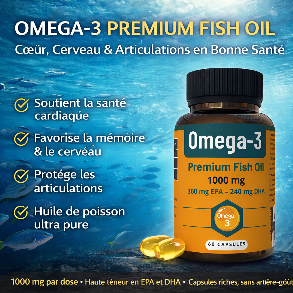 OMEGA-3 PREMIUM 1000 mg – 60 capsules